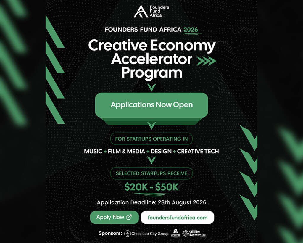 Chocolate City Group’s Founders Fund Africa Opens Applications for Inaugural Creative Economy Accelerator Programme